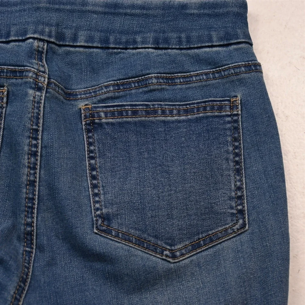 Chicos 10 Pull On Jegging Ankle Medium Stretch Denim Womens Jeans_9